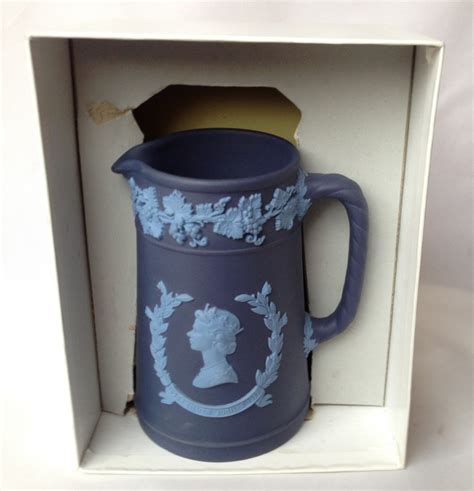 Nivag Collectables Wedgwood Portland Blue Jasperware Queen