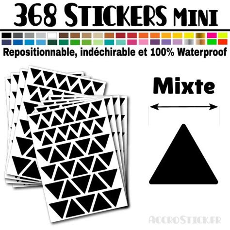 Triangles Mixtes Cm Stickers Tiquettes Gommettes Couleur