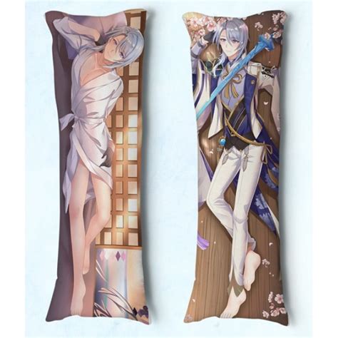 Travesseiro de Abraçar Dakimakura Tam 90X30 Genshin Impact Kamisato