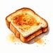 Watercolor Toast Clipart Pngjpgpdf Toast Digital Images Toast