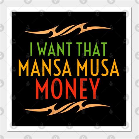 Mansa Musa Money Wall Art Print