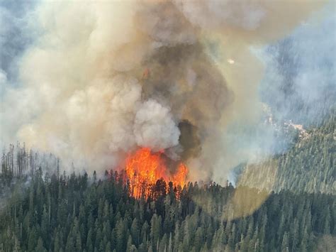 Wildfire In Northeast Ford Pinchot Grows Oregon Fires Prompt