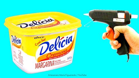 Ideias Lindas Potes De Margarina Fa A Voc Mesmo Youtube