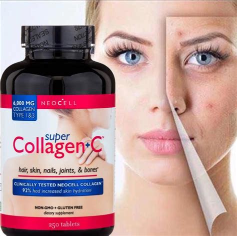 NeoCell Super Collagen C 6 000mg Collagen Types 1 3 Plus Vitamin C