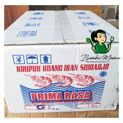 Jual Bahan Mentah Kerupuk Udang Jumbo 1 Dus Isi 5 Kg Krupuk Udang