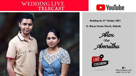 Alex Amrutha Wedding Live Webcast Am