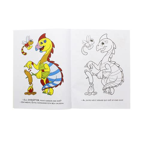 Livro Como E Bom Colorir Dinossauros Alegres Todolivro Shopel Papelaria