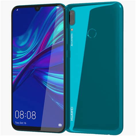 Huawei P Smart 2019 Aurora Blue 3d Model 15 Fbx Max Obj Free3d