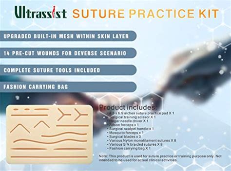 Ultrassist Kit complet de suture pour étudiants en médecine kit d