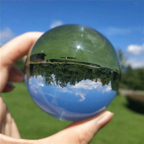 Crystal Clear Lens Ball Crystal Sphere Ball 50mm 80mm With Stand 2 Photography Lensball