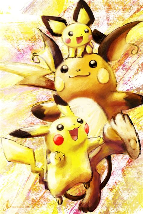 Pokemon Raichu And Pikachu