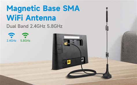 Bingfu Wifi Antenna Aerial Dual Band Ghz Ghz Ghz Dbi Magnetic