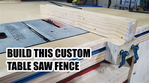 Build Your Own Custom Table Saw Fence Youtube