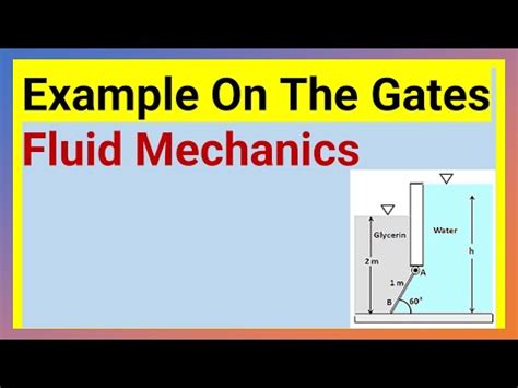 Example On The Gates 03 Fluid Mechanics YouTube