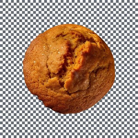 Premium Psd Freshly Baked Pumpkin Flavored Muffin Isolated On