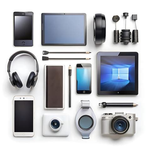 Gadgets Isolated On White Background Images - Free Download on Freepik