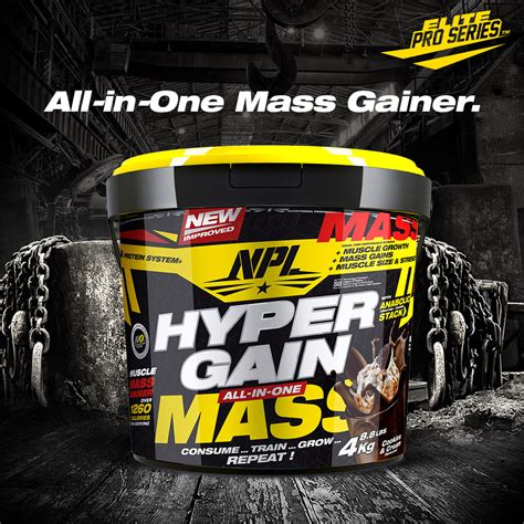 Npl Hyper Gain Mass Lbs Lbs Kg Kg Mass Gain High Carbo