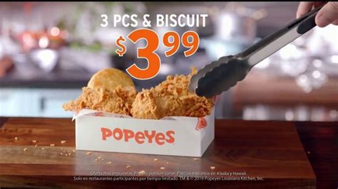 Popeyes 3 Pieces And Biscuit Tv Commercial Increíble Ispot Tv