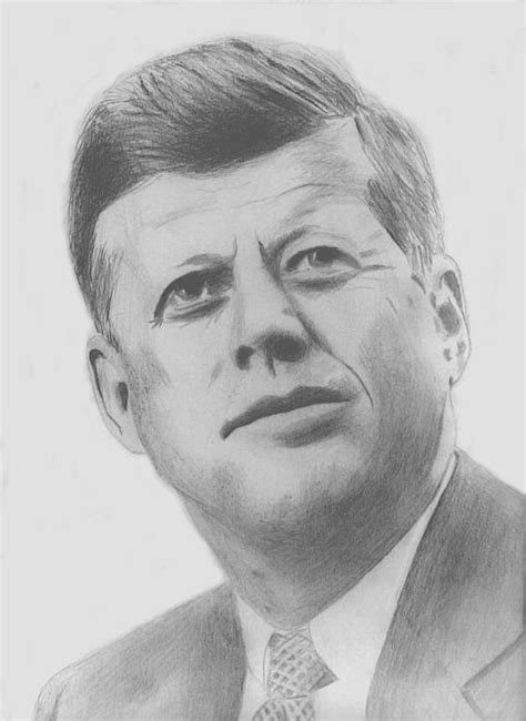 Jfk A Pencil Sketch Jfk Pencil Sketch Drawing