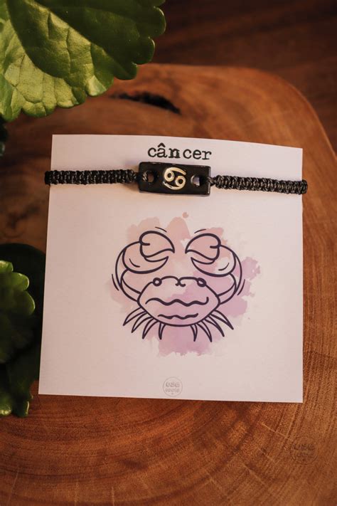 Pulseira Signo Câncer Elo7 Produtos Especiais