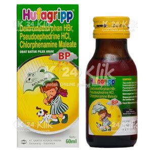 Hufagripp BP Syr 60 Ml Manfaat Dosis Efek Sampin