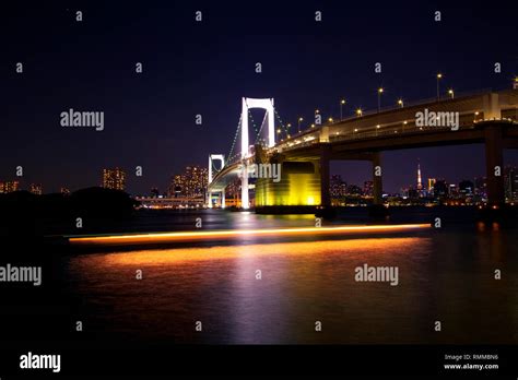 Rainbow Bridge Odaiba Tokyo Japan Stock Photo Alamy