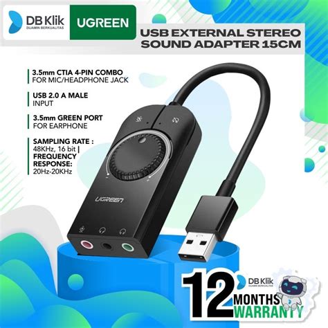 Jual Sound Adapter Stereo Ugreen Kabel Usb Soundcard Ugreen