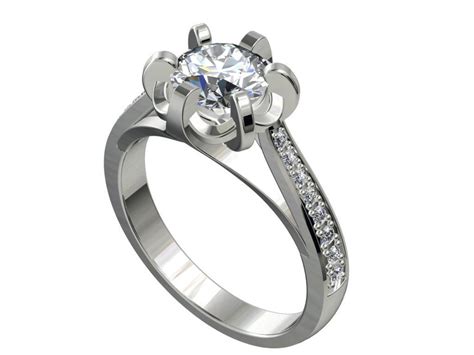 3d Cad Engagement Ring Jewelry Design Can Download Stl File Etsy