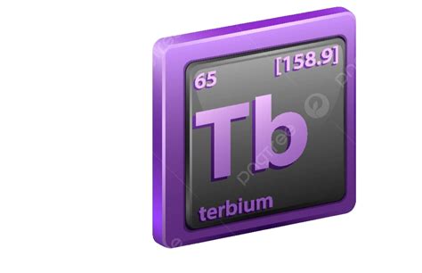 Terbium A Chemical Element Represented By Its Symbol Atomic Number And