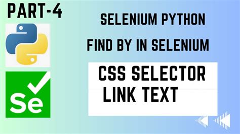 Session Find By Css Selector And Link Text In Selenium Python