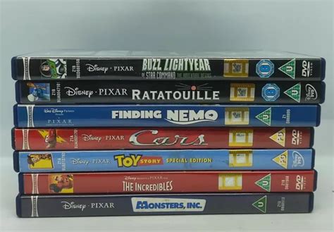 7X DISNEY PIXAR Films Monsters Inc Finding Nemo Cars Ratatouille