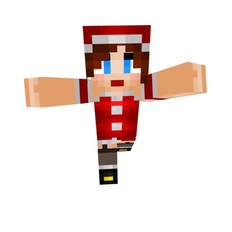 Naughty Girl Happy Holidays Minecraft Skin