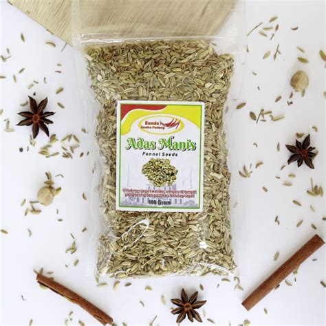 Jual Adas Manis Fennel Seeds Rempah Bumbu Pontianak Shopee