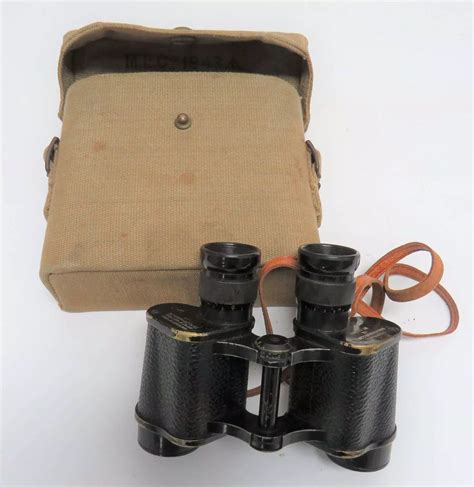 WW2 1937 Pattern Webbing Binocular Pouch And Binoculars In Communication