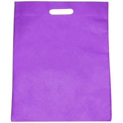 Plain D Cut Purple Non Woven Bag At Rs 150 Kg D Cut Non Woven Bag In