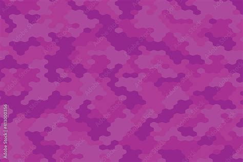 Full Seamless Pink Military Camouflage Skin Pattern Vector For Decor