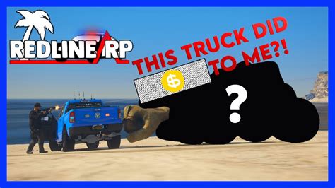 Gta Roleplay Redlinerp Getting Trolled By Monster Fist Truck