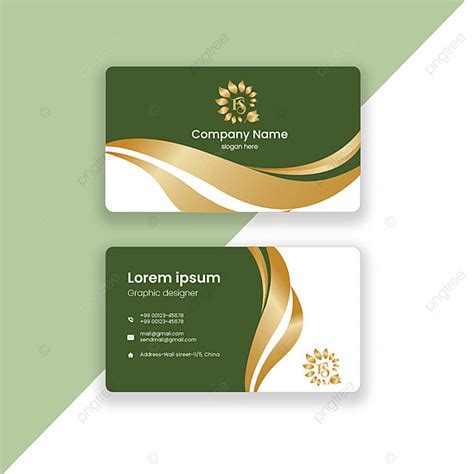 Creative Golden Business Card Template Download On Pngtree