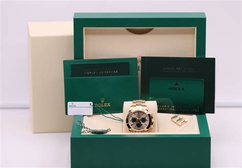 Rolex Daytona Yellow Gold Champagne Dial Box Papers