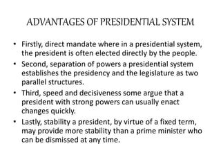 Presidential system | PPT