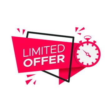 Limited Time Offer Hurry Up Limited Speed Hour Vector Limited Speed