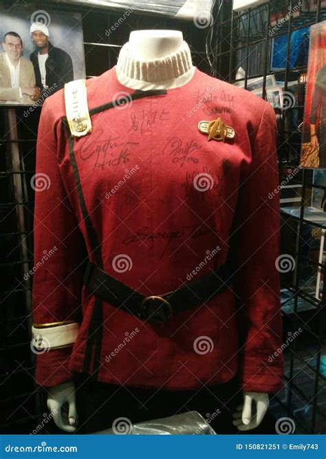 Starfleet Uniform From Star Trek Movies Signed By Cast Members ...