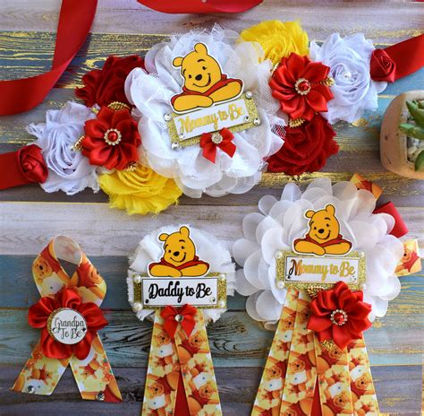 Winnie The Pooh Baby Shower Sash Winnie The Pooh Maternity Etsy Canada