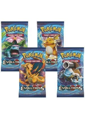 Booster Pack Artwork Set Full 4 Stk Fra XY Evolutions