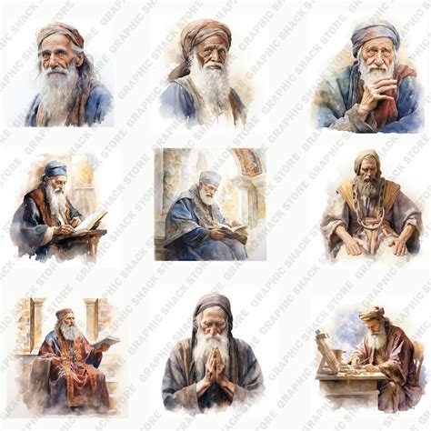 91 Watercolor Wisdom of Solomon Clip Art Christian Religious Bible ...