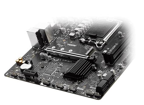 Msi Pro B760m E Ddr5 Intel B760 Matx Motherboard