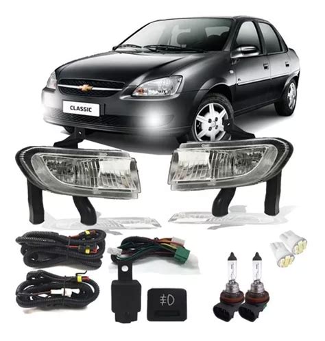 Kit Farol Milha Neblina Corsa Classic 2011 2012 2013 2014 Escorrega O