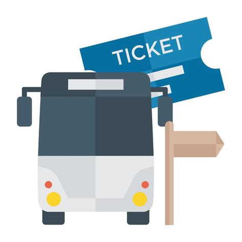 Trendy Bus Ticket 14957941 Vector Art at Vecteezy