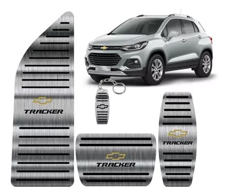 Pedaleira Descanso A O Inox Premium Gm Chevrolet Tracker