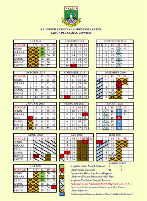 Kalender Pendidikan Tahun Pelajaran Dan Kaldik